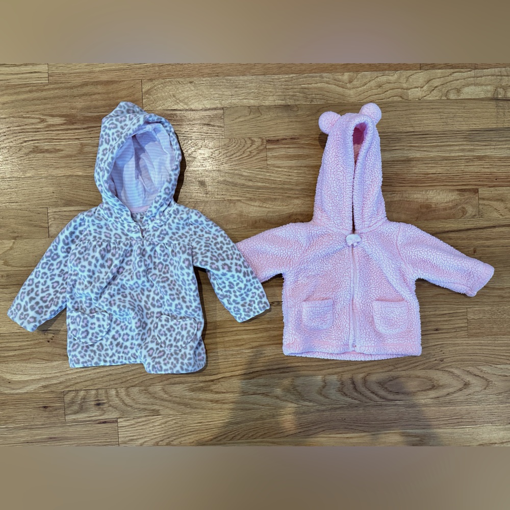 Long sleeved onesies and coats